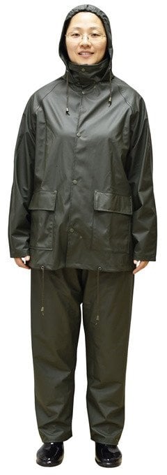 PU RAIN SET WS2U00G SIZE XXL OLIVE GREEN
