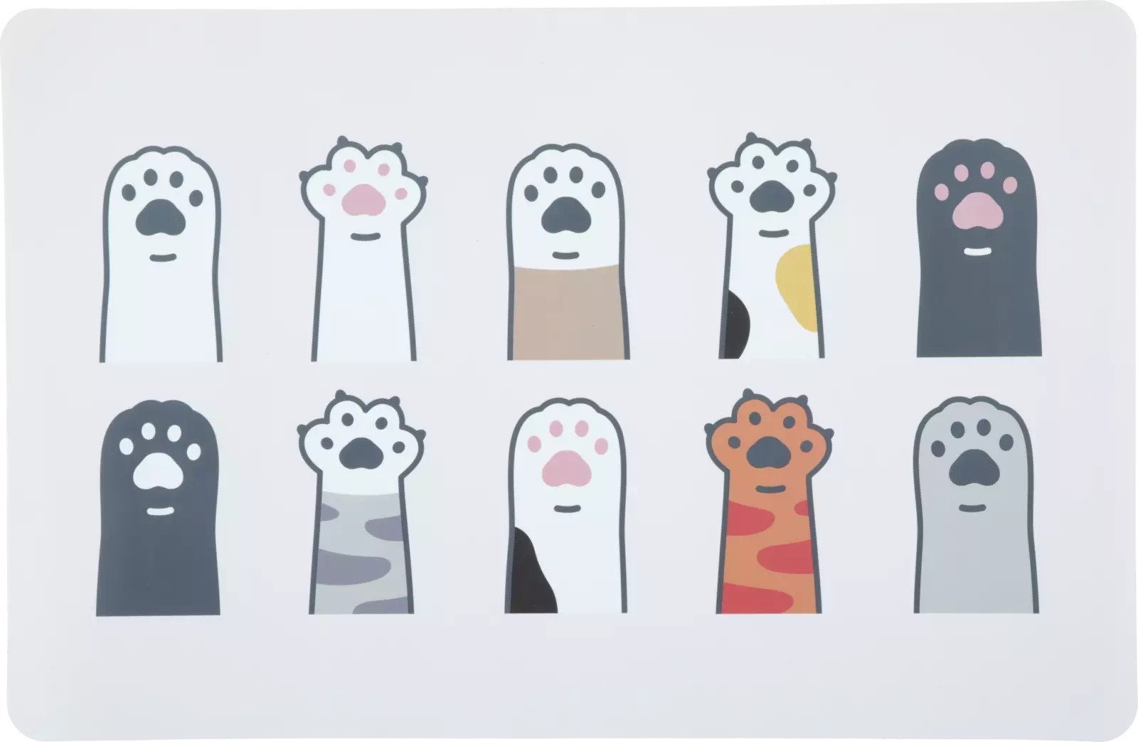 ZOLUX Podkładka pod miski dla kota czysta podłoga wzór łapki