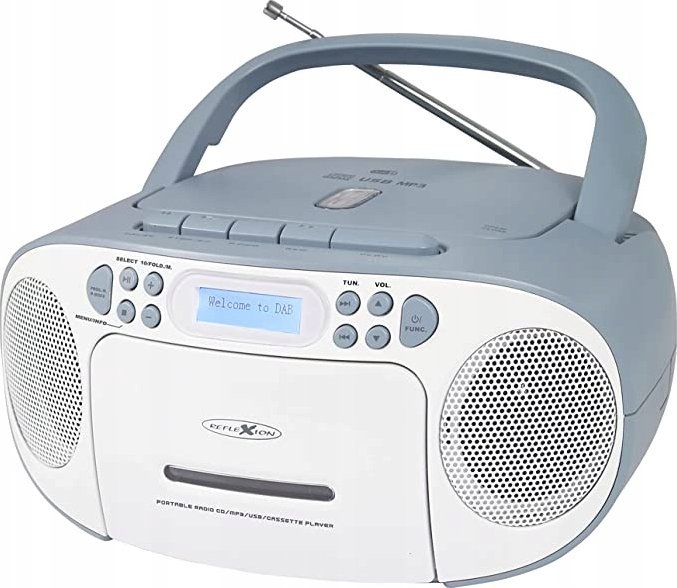 Radioodtwarzacz Reflexion Reflexion RCR2260DAB Boombox weiß/blau