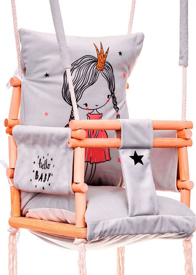 Huśtawka Elior Huśtawka dla dziewczynki 3w1 Alwa - księżniczka (E11181)