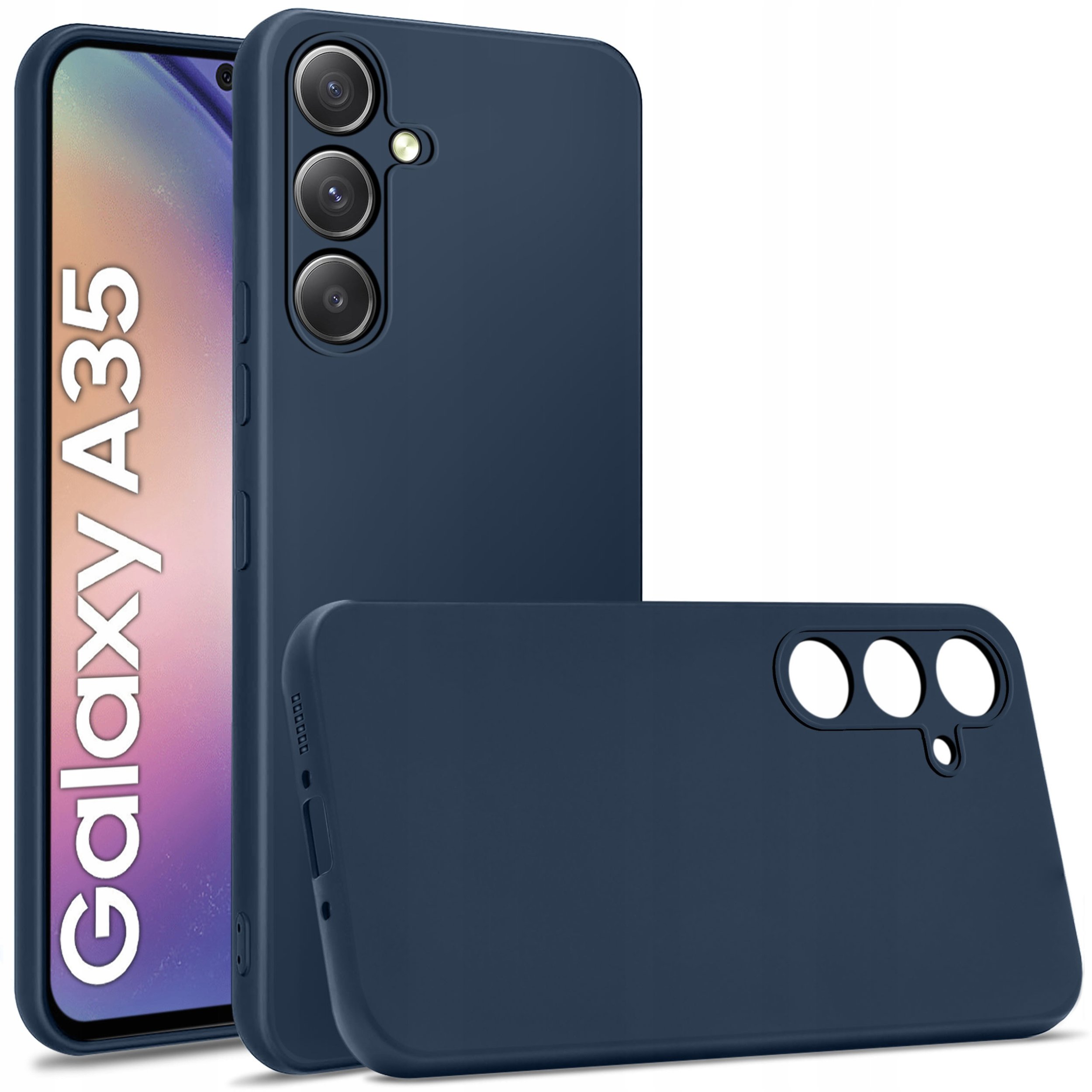 Etui do Samsung Galaxy A35 | A35 5G CASE SOFT MATT PLECKI + SZKŁO 9H