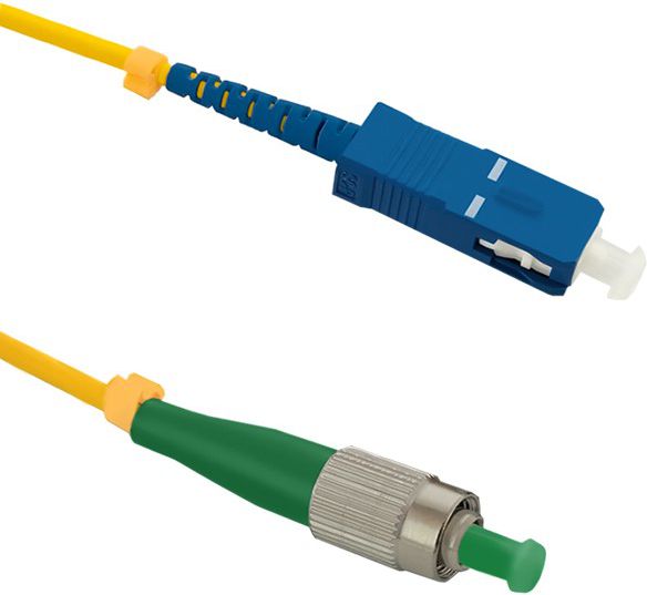 Qoltec Optic Patchcord FC/APC - SC/UPC simplex SM 9/125 G652D 15m (54305)