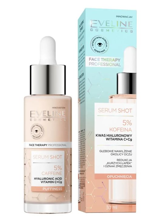 Eveline Serum Shot Kuracja energizująca z 5% kompleksem kofeiny do skóry wokół oczu 30ml