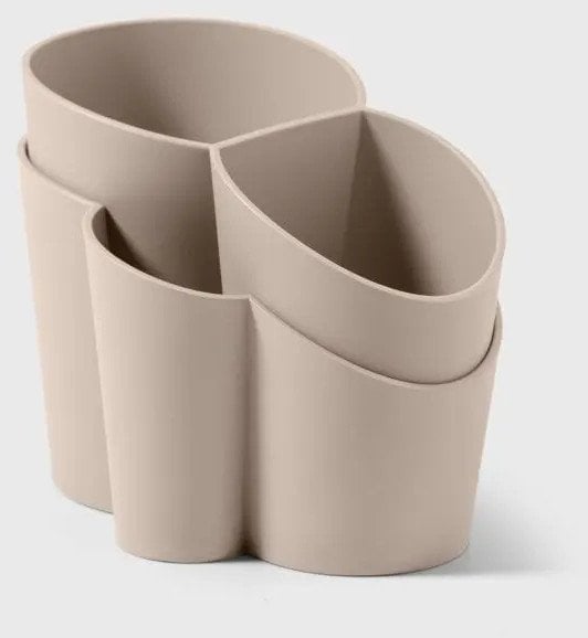 GOCCIOLO Pojemnik na sztućce szaro-beżowy