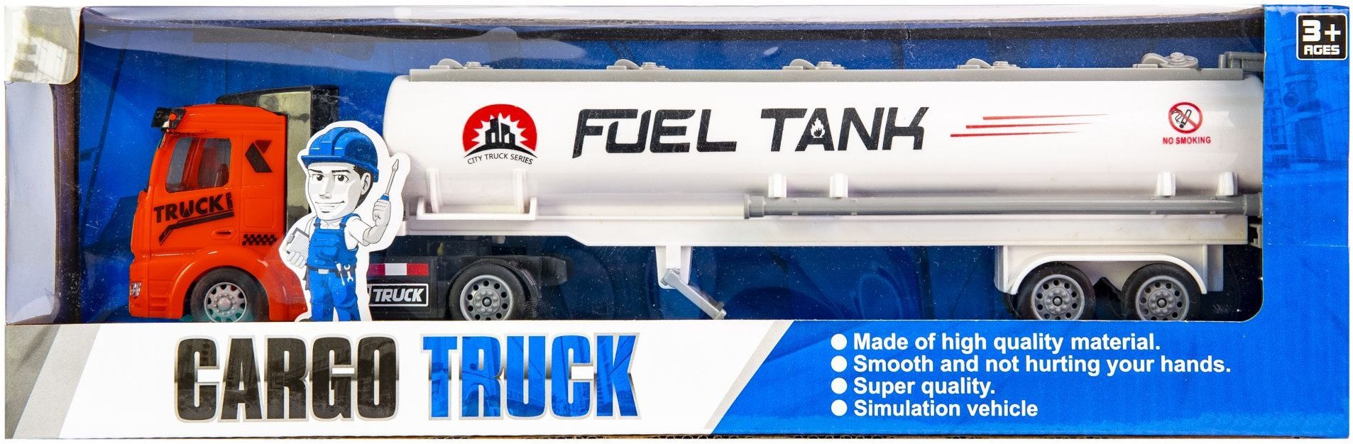 Ciężarówka z napędem pullback czerwona