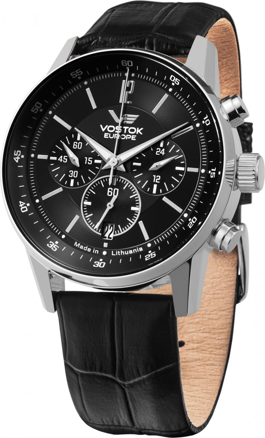 Zegarek Vostok Europe Zegarek męski Vostok Europe VK63-560A690 czarny