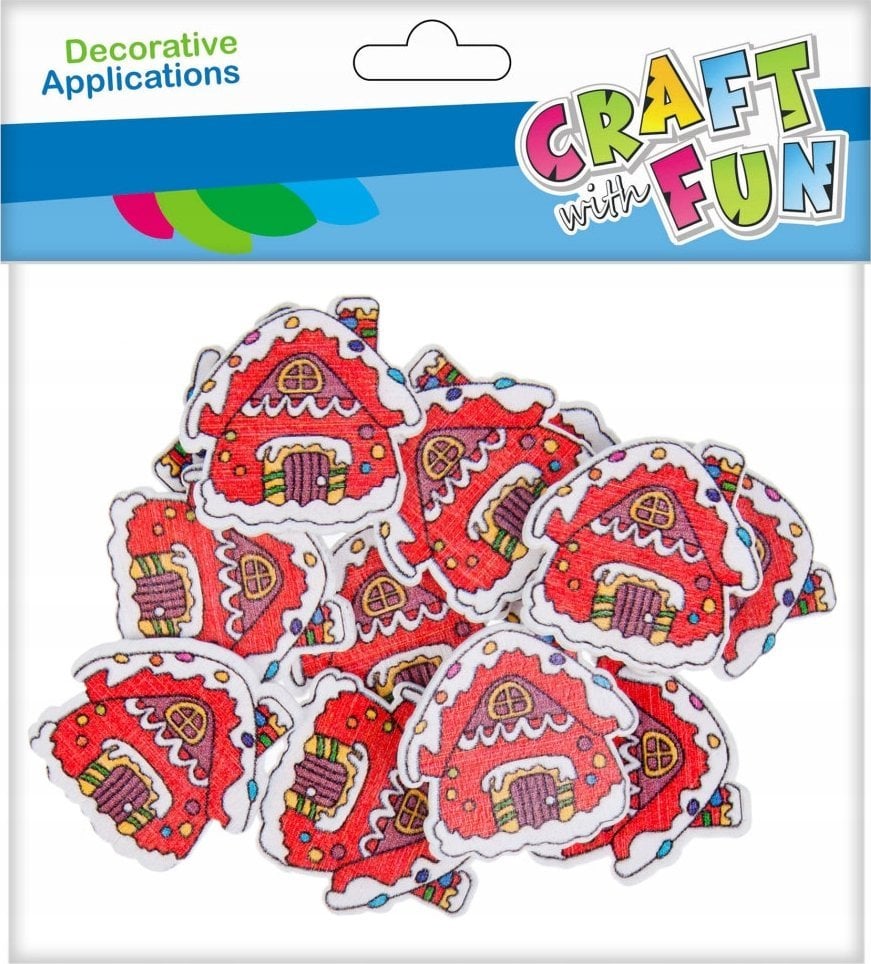 Craft with Fun OZDOBA DEK DREW SPRZYL DOMEK 12SZT CF 12/288