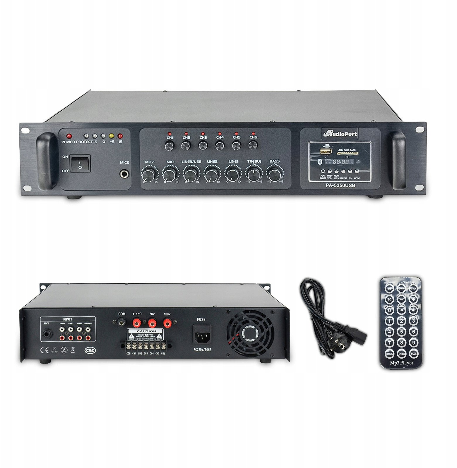 Wzmacniacz audio 350W/100V PA-5350 Audioport one size