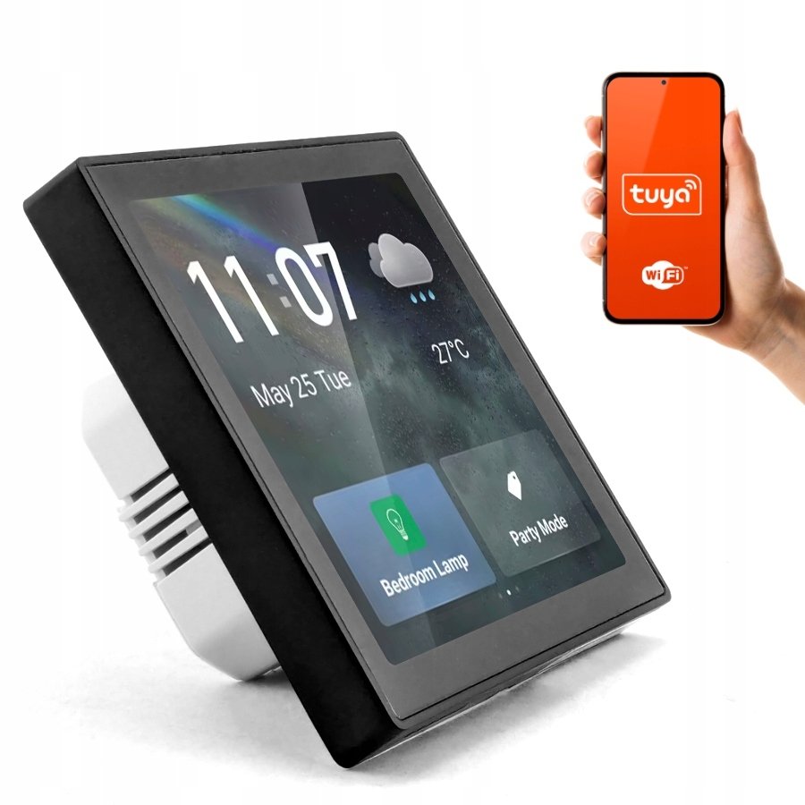 Dotykowy Pilot Scen Tuya Bramka Zigbee Panel Sterowania LCD WiFi Bluetooth