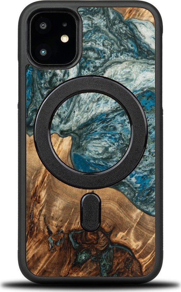 BeWood Etui Bewood Unique na iPhone 11 - Planets - Ziemia z MagSafe