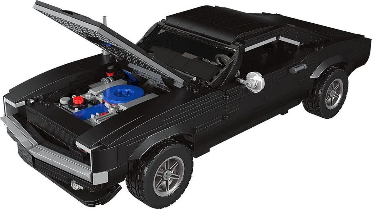 1PUNKT Zestaw Klocków Auto Sportowe Czarne 1439el.