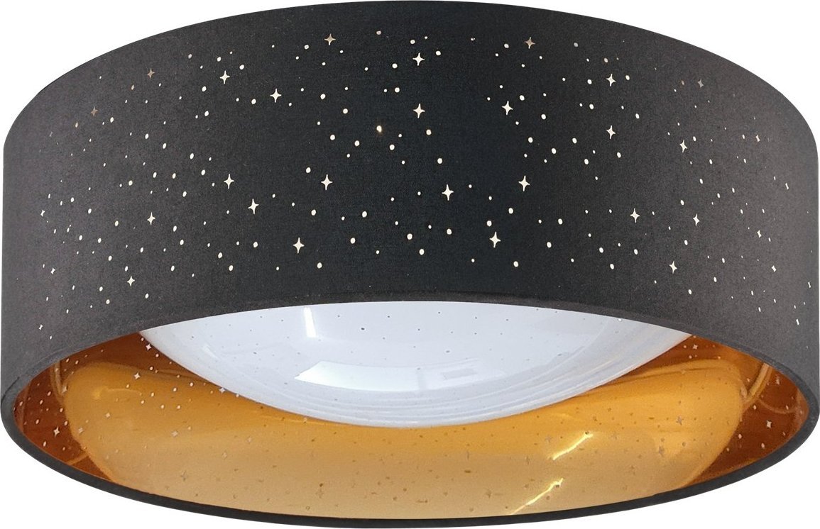 Lampa sufitowa Polux Lampa sufitowa Tuluza 32388 Polux LED 18W 4K blink czarny złoty