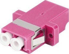Lanberg Adapter światłowodowy MM LC/UPC duplex OM4