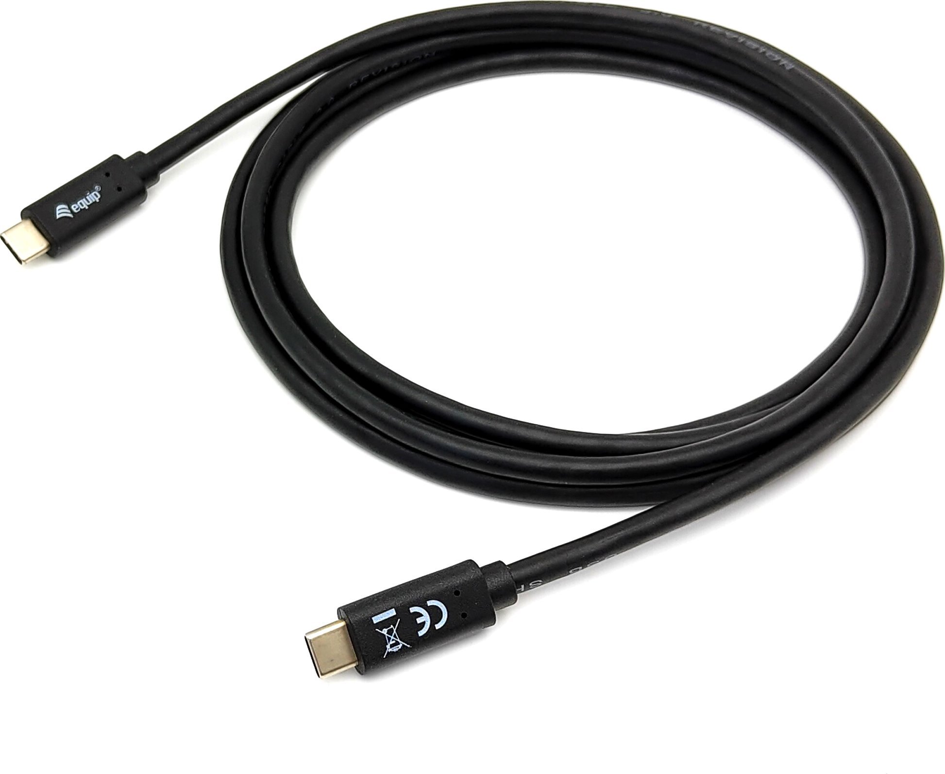Kabel USB Equip USB-C - USB-C 2 m Czarny (128347)