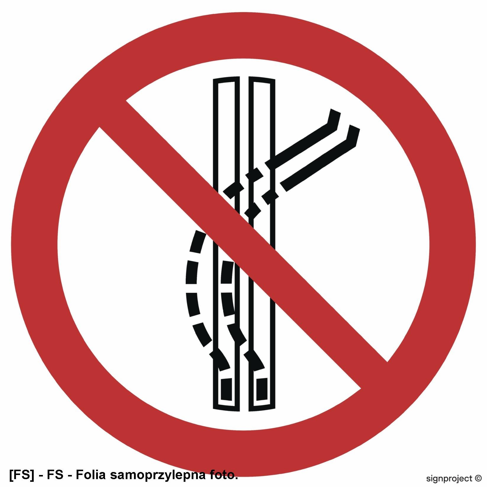 GA037 - Zakaz opuszczania wyznaczonej trasy 500x500