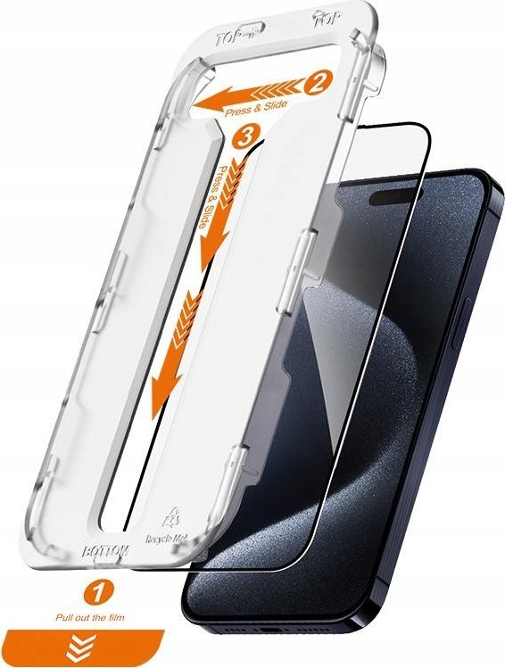 Crong Szkło hartowane EasyShield 2-Pack - iPhone 15 Pro Max (2 sztuki)