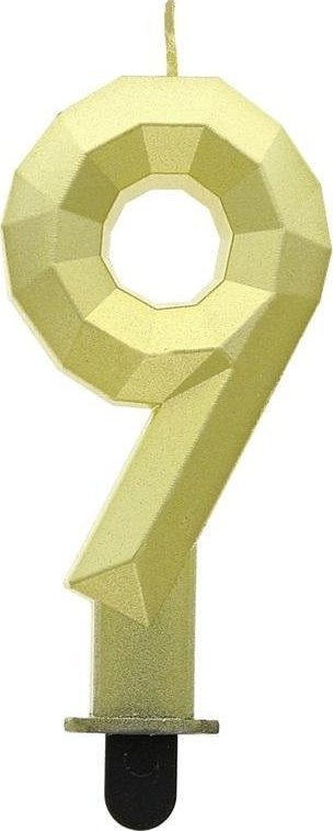 GoDan Świeczka Cyfra 9 Diament 7.6cm