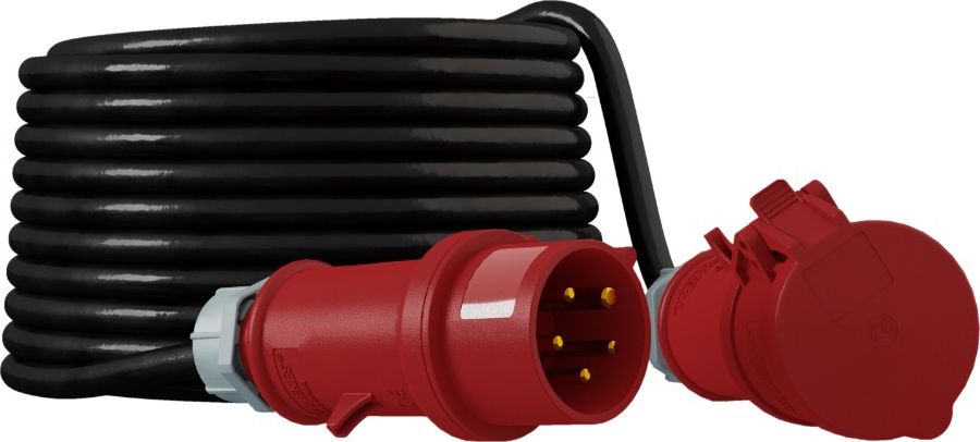 Doktorvolt Przedłużacz 15m siłowy 32A/5P IP44 CEE 400V/32A H07RN-F 5x4 Doktorvolt 2643