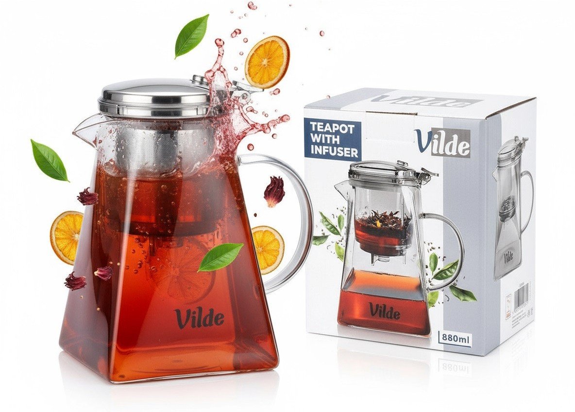 Dzbanek z zaparzaczem 880 ml Vilde