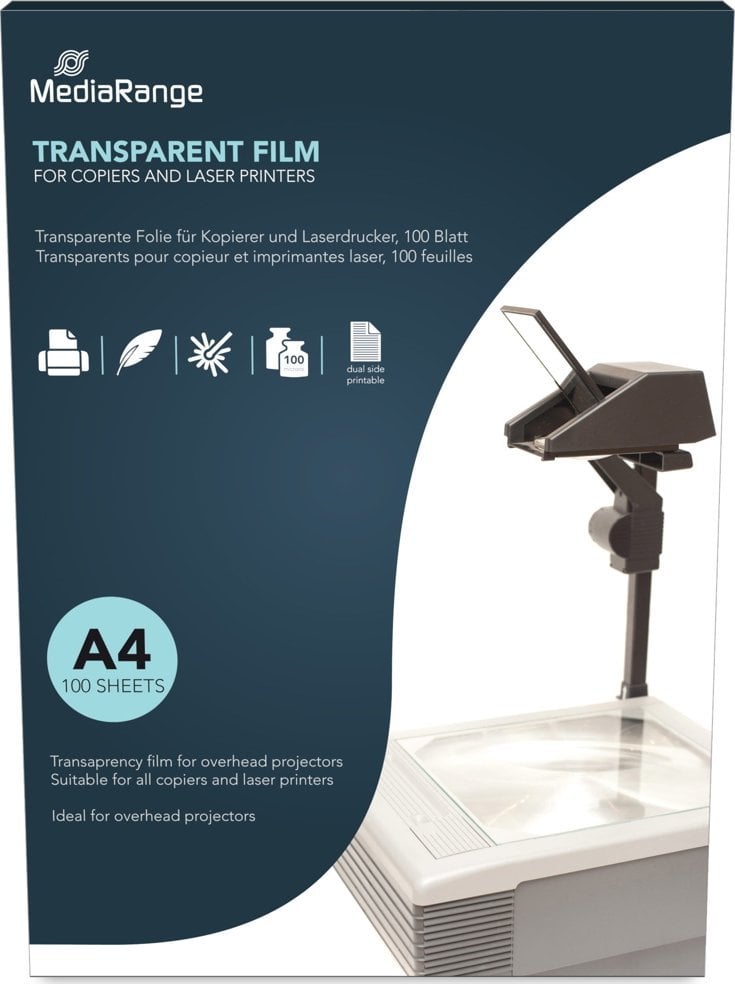 MediaRange MediaRange Over Head Projector Film A4 Dual Side Coated 100x
