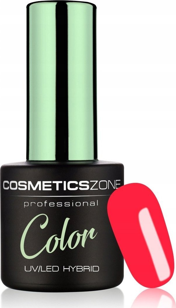 Cosmetics Zone Lakier hybrydowy hipoalergiczny neonowy koralowy czerwony 7ml - Neon Fruits N19