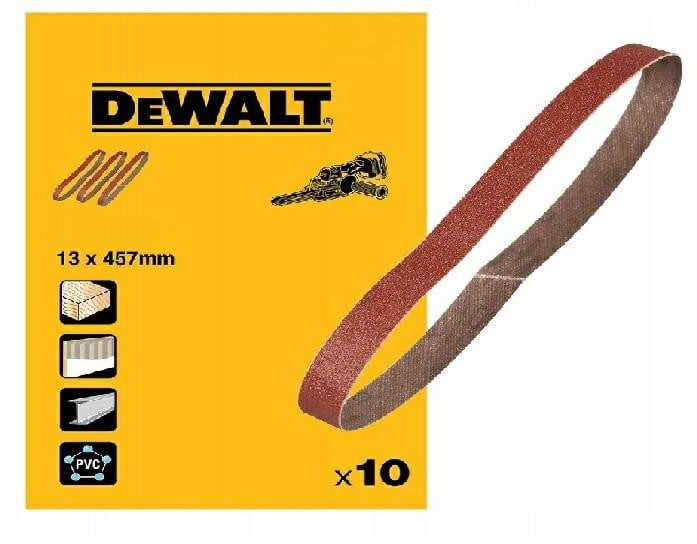 DEWALT PASY BEZK. 13x457mm P120 /10szt. DO DCM200