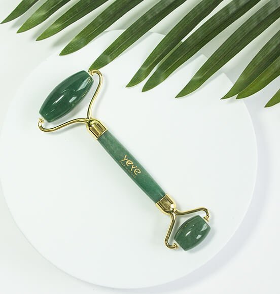 Yeye Roller do masowania twarzy pełny władzy Zielony Jadeit Yeye