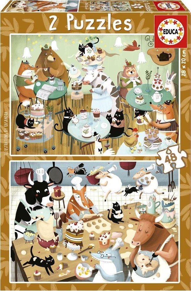 Puzzle 2x48 Leśne opowieści