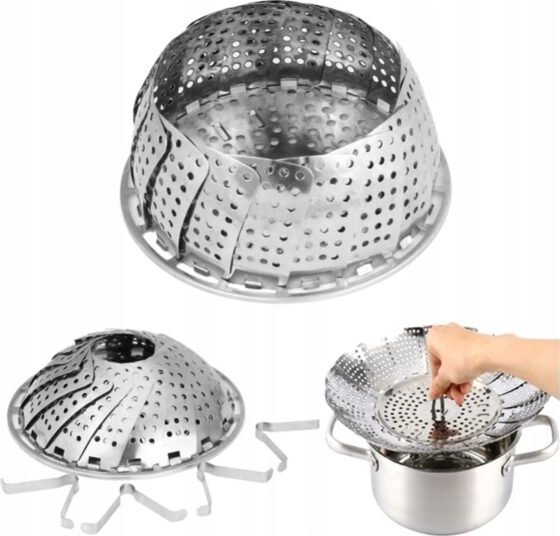 ER4 STALOWY WKŁAD DO GOTOWANIA NA PARZE KOSZYK SITKO