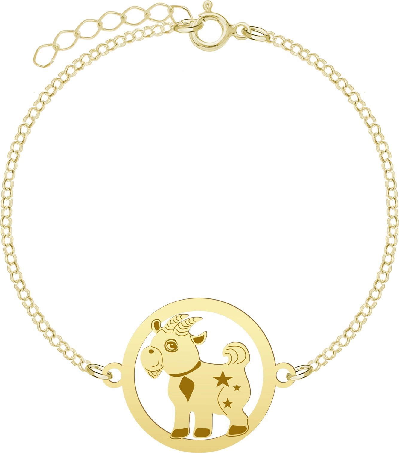 Radziszewska Jewellery Pozłacana Bransoletka CUTIE KÓZKA DEDYKACJA