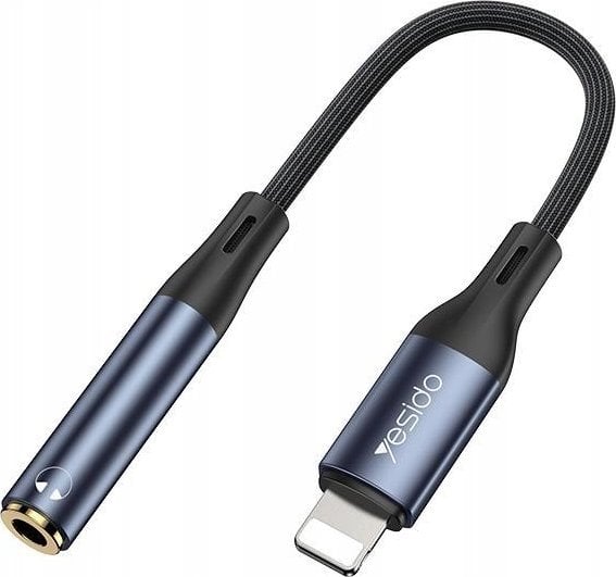 Adapter USB Yesido YAU37 Lightning - Jack 3.5mm Czarny