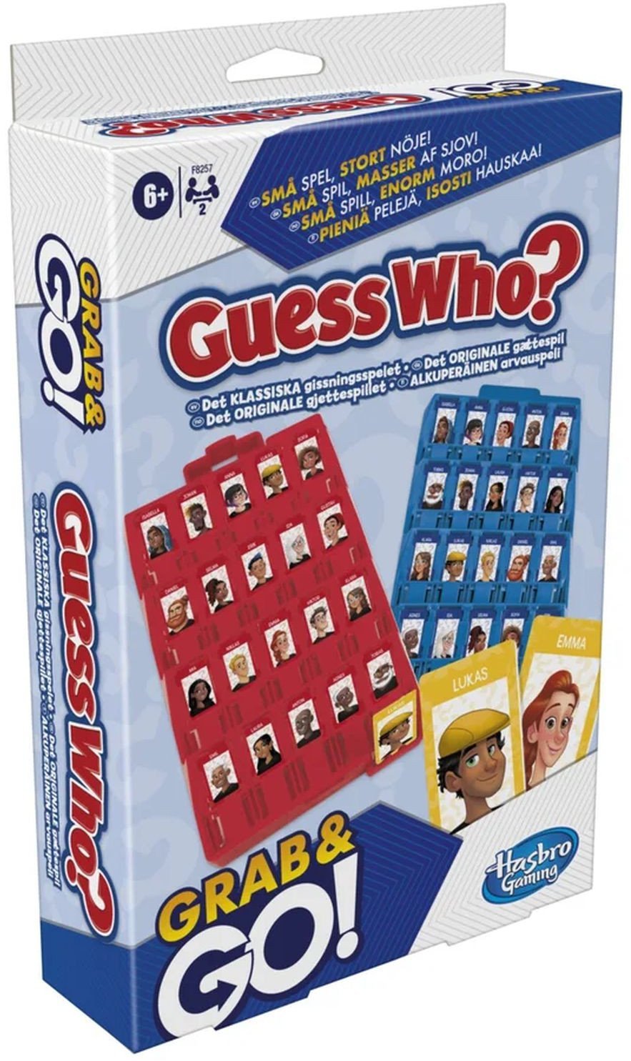 Kelioninis stalo žaidimas Hasbro Gaming Guess Who, FI,SE,NO,DA