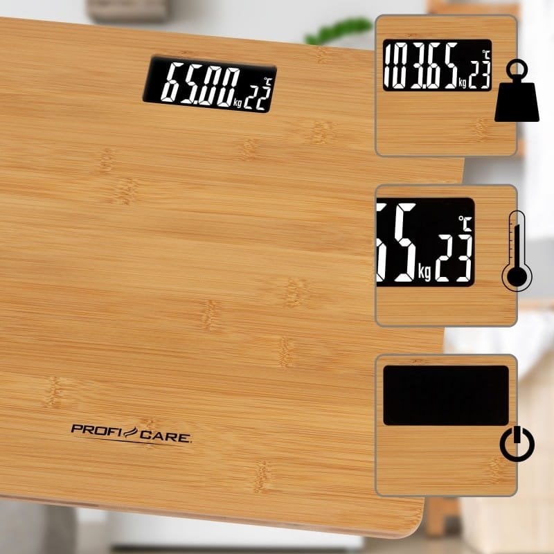 Waga łazienkowa ProfiCare ProfiCare Personal scale PC-PW 3103 (wood/black)