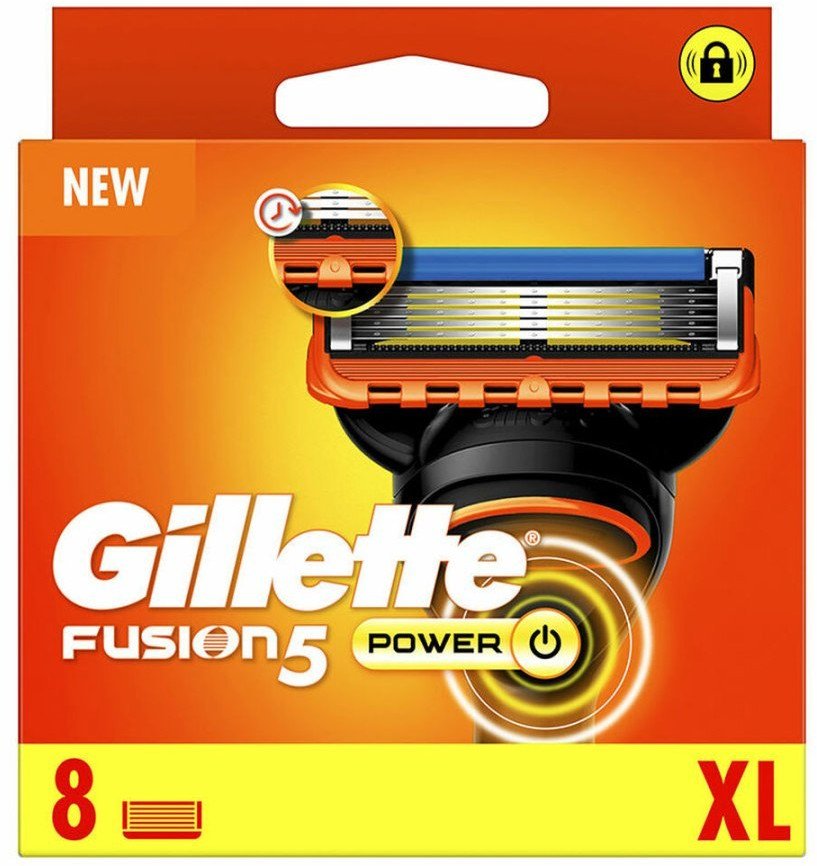 Maszynka do golenia Gillette Fusion 5 Power (8 Sztuk)