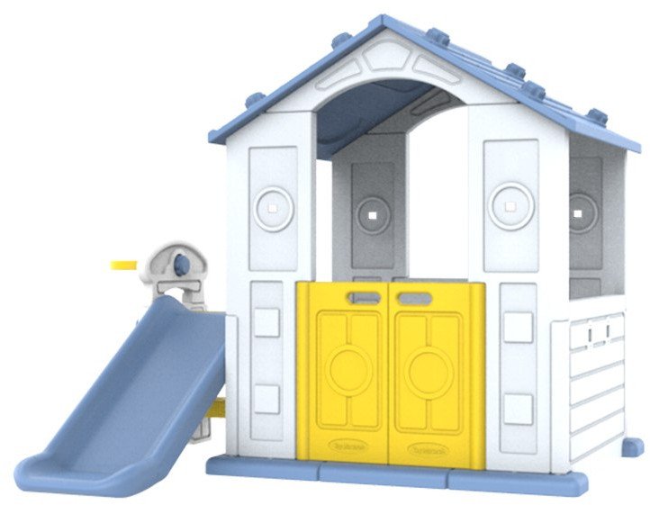 Ramiz Dom Z Zjeżdżalnią i Zlewem Niebieski Dach