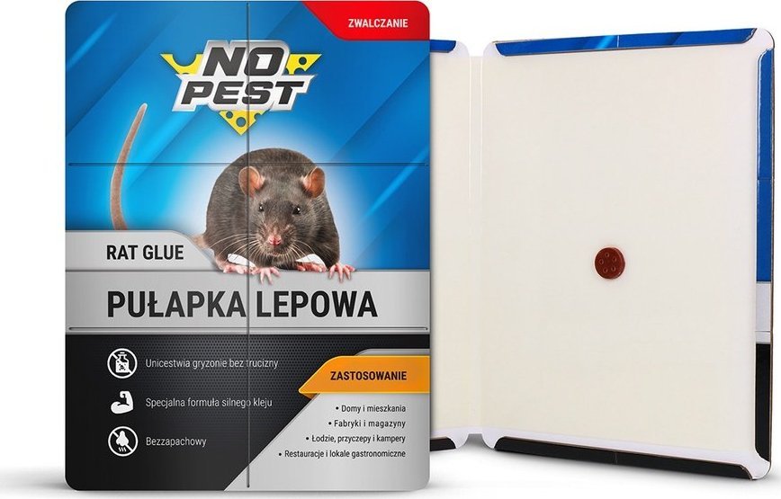 NO PEST Duży Lep NO PEST na Szczury z Silnym Klejem Pułapka Środek Sposób Pułapka Lepowa na Szczury Myszy Gryzonie