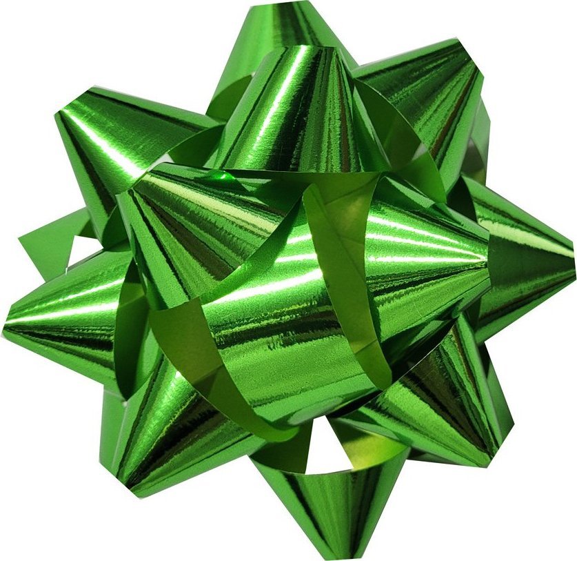 Fastima Rozetka Zielona KOKARDA do prezentów 5,5cm 2MM