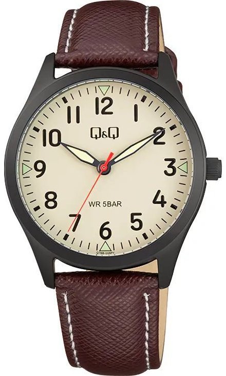 Zegarek Q&Q Q76B-004P męski wodoszczelny czarny matowy .