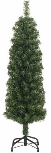 vidaXL Sztuczna choinka z podstawą Zielony 150 cm PVC, stal i plastik