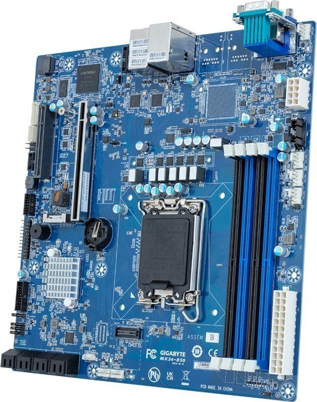 Płyta główna Gigabyte MX34-BS0(MR) 1x LGA1700 Intel Xeon E-24XX C262 (4x DIMM, 8x SATA, 1xM.2, 2x1Gbe, IPMI, mATX)