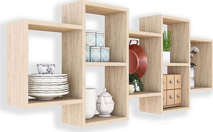 Elior Skandynawska półka ścienna dąb sonoma - Timona