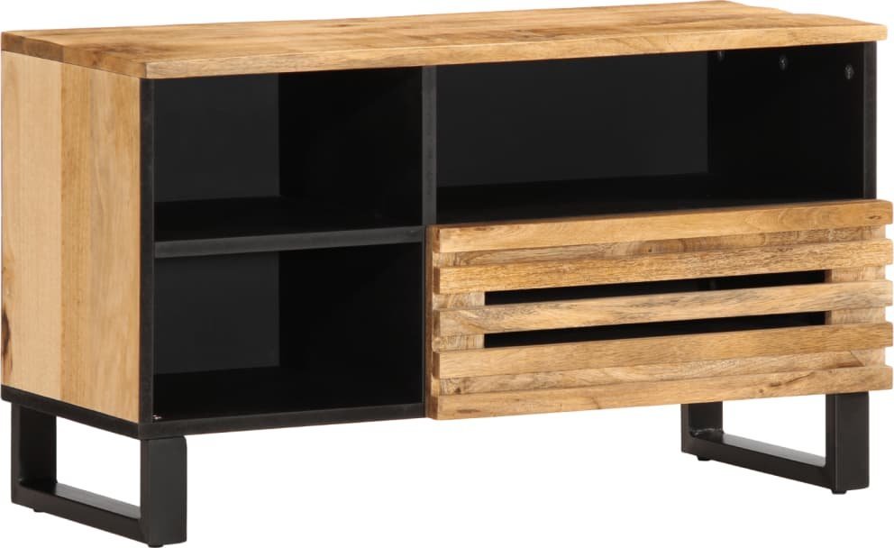vidaXL Szafka pod telewizor, 80x34x46 cm, lite surowe drewno mango