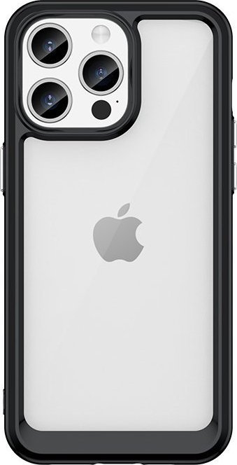 Braders Etui Outer Braders z żelową ramką do iPhone 15 Pro Max czarne