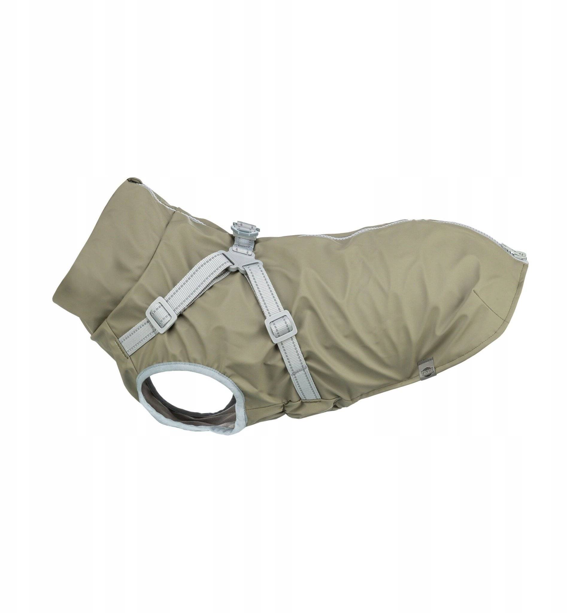 Pontis, płaszczyk z szelkami, dla psa, zielony, S: 40 cm