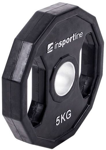inSPORTline Gumowane obciążenie olimpijskie Ruberton 5 kg czarne (15897)