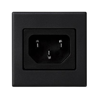 Kontakt-Simon Plakietka przyłączeniowa K45 z gniazdem IEC320 250V męskim 45 × 45mm szary grafit (K305A/14)