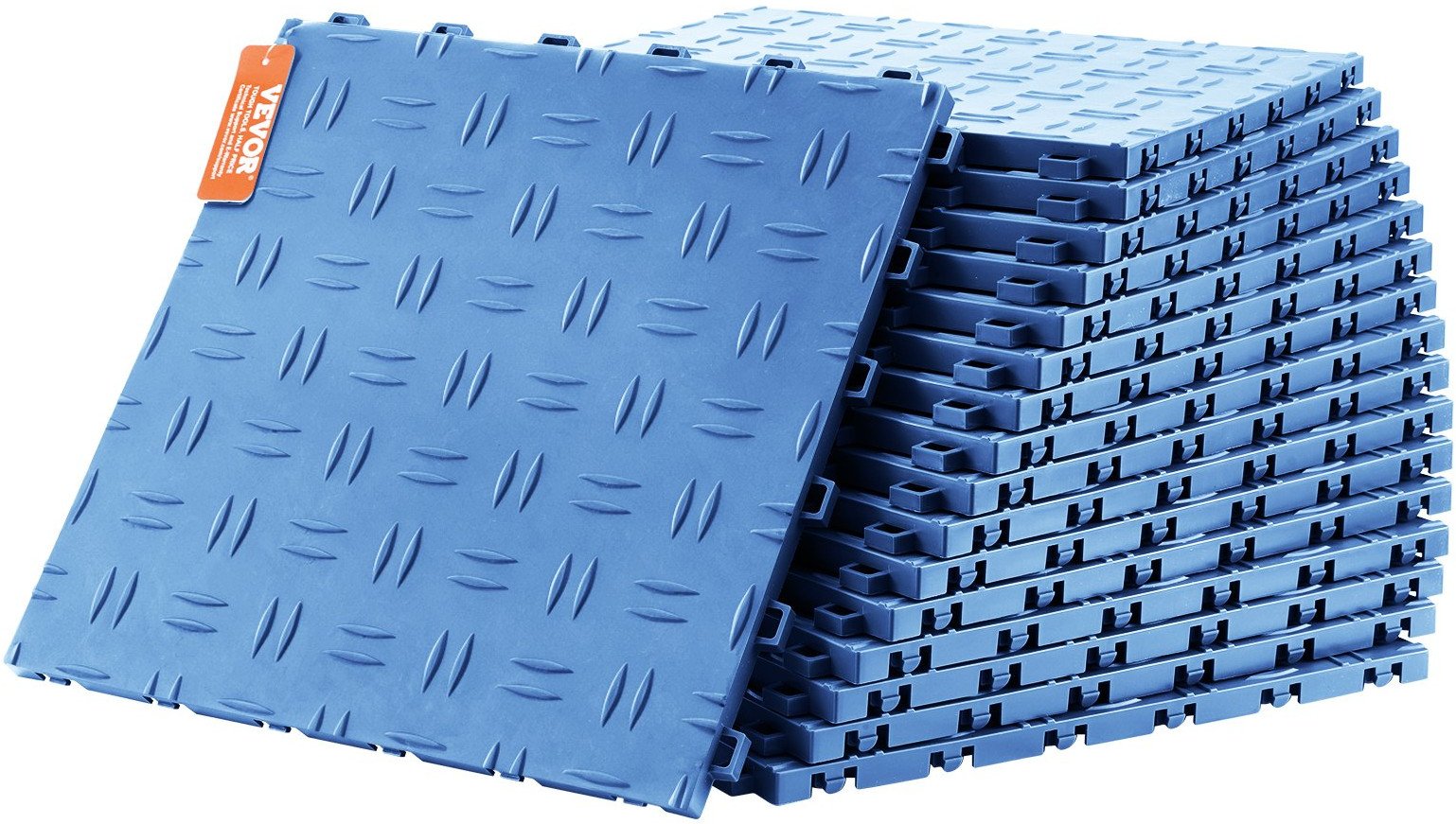 Płytki garażowe 30x30cm 50szt antypoślizgowe podwójna tekstura niebieskie