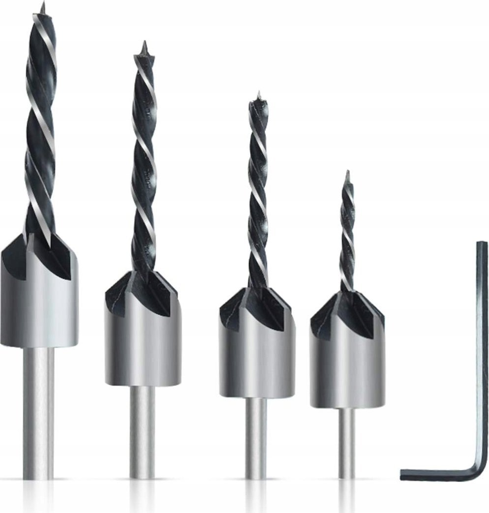 Rosfix ZESTAW WIERTŁA Z POGŁĘBIACZEM NAWIERTAKI 3-6MM