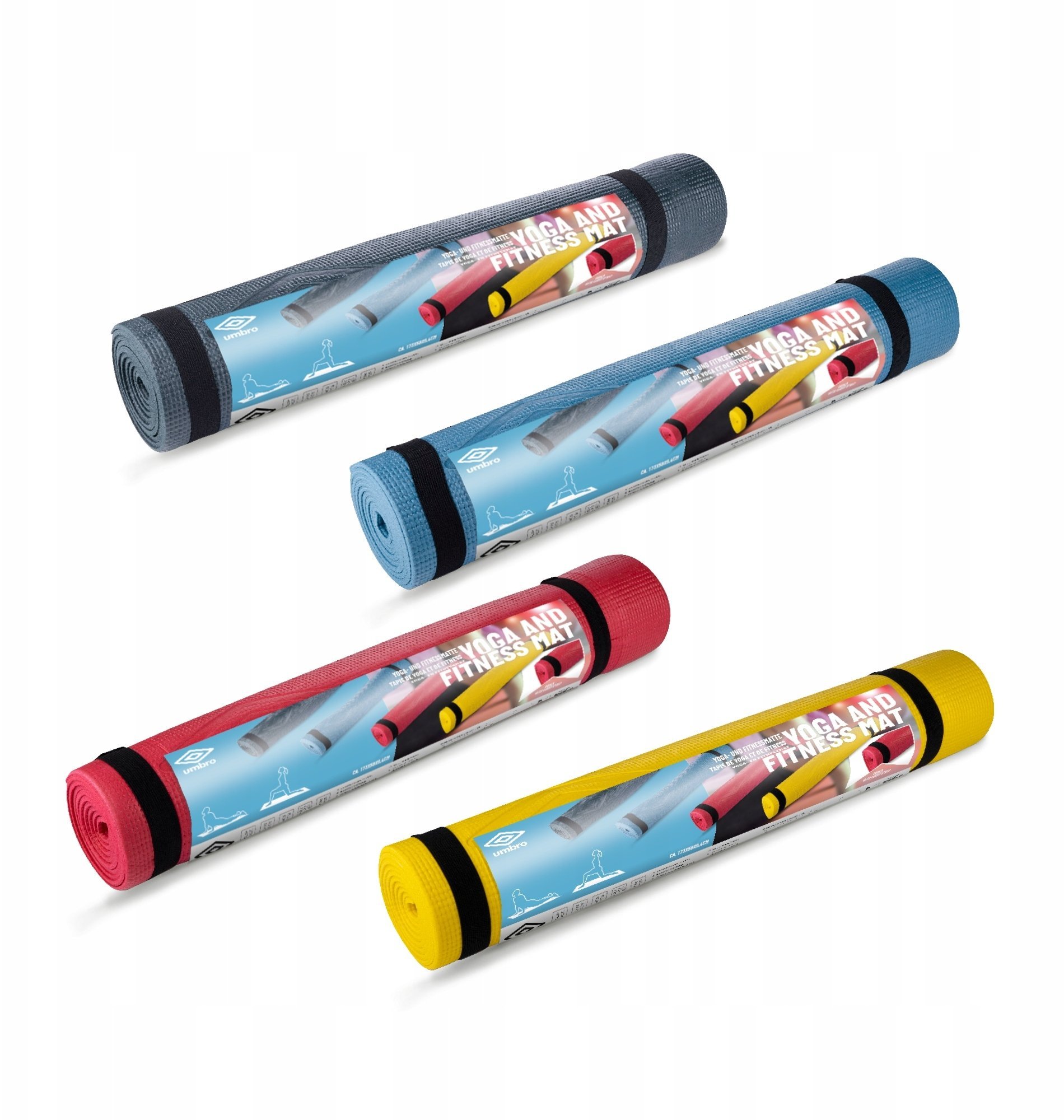 umbro yoga and fitness mat 173x61x0.3cm 20311 (8711292203117)