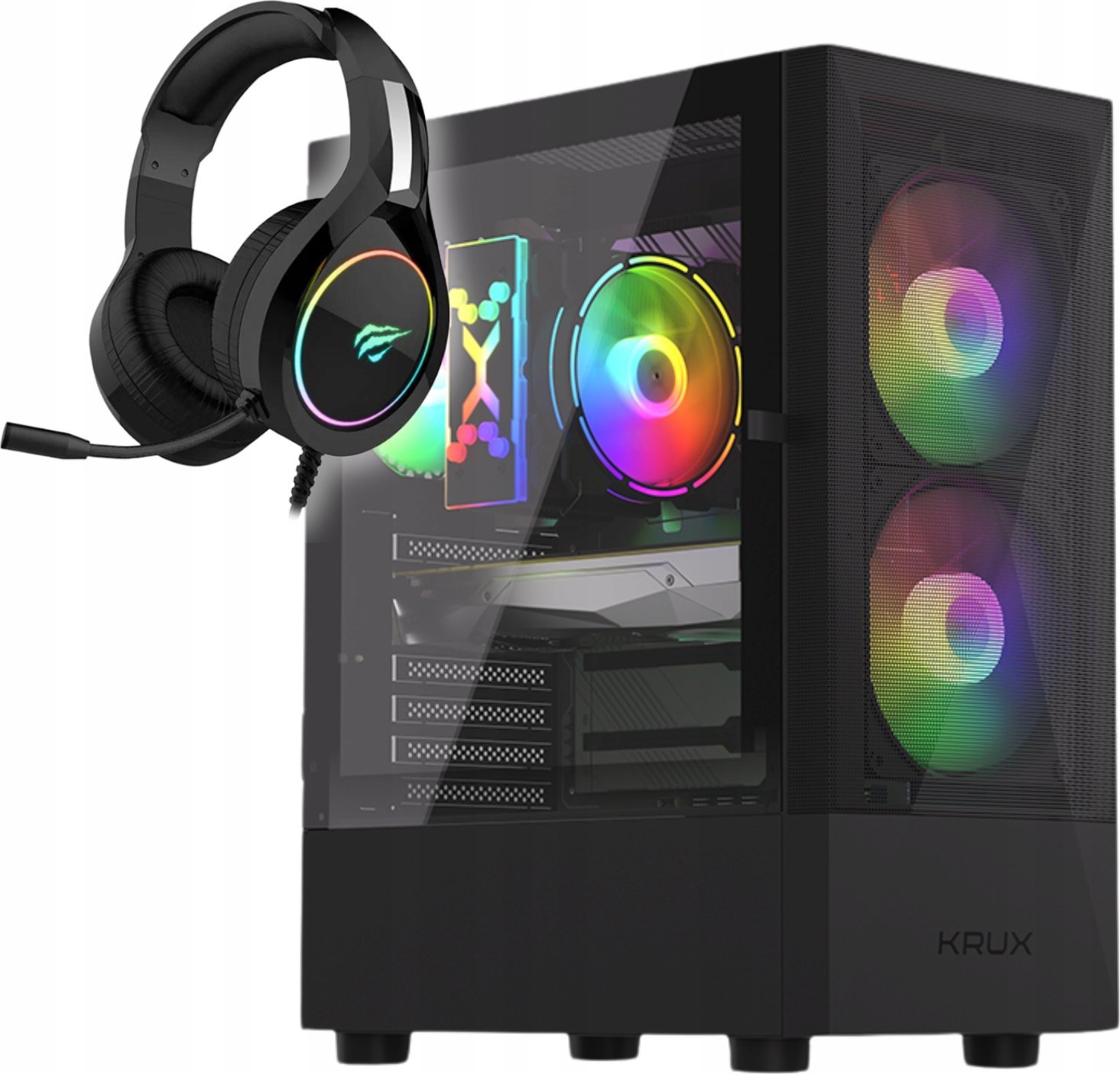 Komputer BSG Venom V5 Intel Core i7 GeForce GT 1030 16GB DDR3 500GB HDD Windows 10